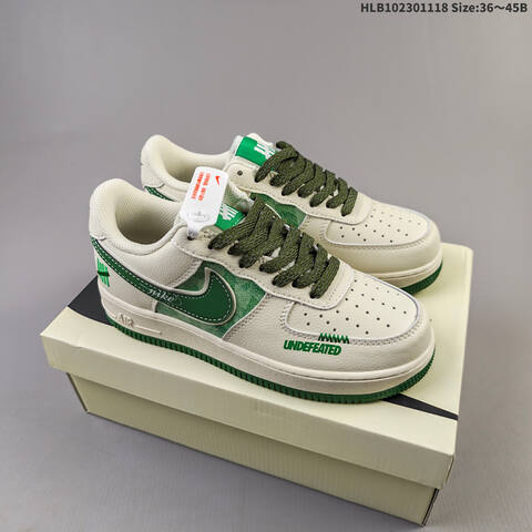 Nike Air Force 1 Low Supreme Off White Green Olive Green EU 36-45 Sneaker - Unisex (BS-63516)