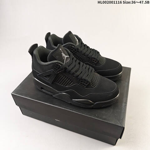 Air Jordan 4 Retro Black Cat AIR JORDAN 4 Aj4 Lifestyle (BS-67794)