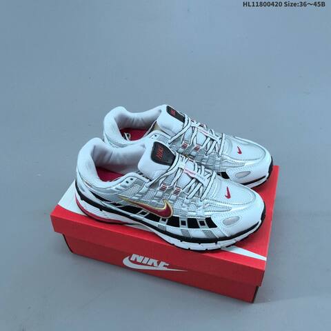 Nike P-6000 Grey Silver White Black EU 36-45 Running Shoe - Unisex (BS-60640)
