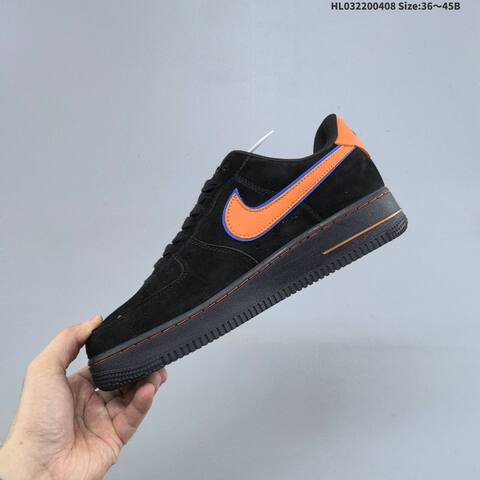 Nike Air Force 1 Low Black Orange Blue White EU 36-45 Sneaker - Unisex (BS-60872)