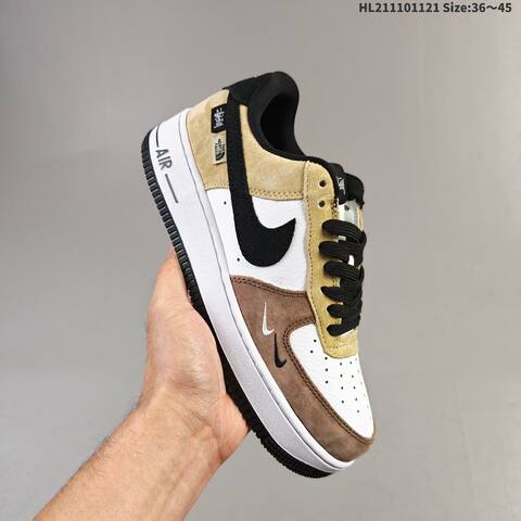 Nike Air Force 1 07 Black White Pink Light Grey Dark Grey EU 36-45 Sneaker - Unisex (BS-63340)