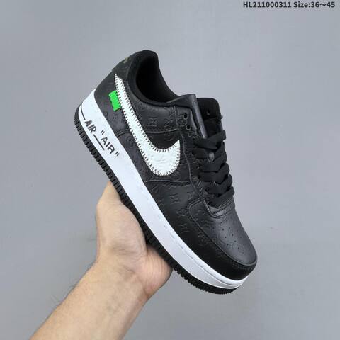 Nike Air Force 1 07 Low Multicolor Black White Green Pink EU 36 45 Sneaker EU 36-45 - Unisex (BS-61371)