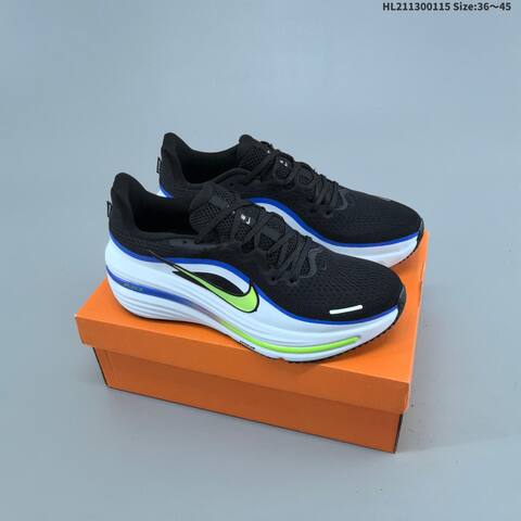 Nike Air Winflo 12 HV9273-001 Black White Blue Volt EU 36-45 Running Shoe - Unisex (BS-61972)