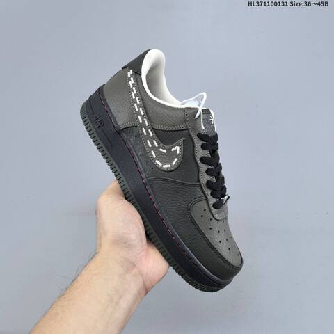 Nike Air Force 1 07 Dark Olive Black White EU 36-45 Sneaker - Unisex (BS-61609)