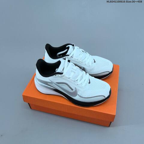 Nike Air Zoom Pegasus 42 White Black Grey Orange EU 36-45 Running Shoe - Unisex (BS-59922)
