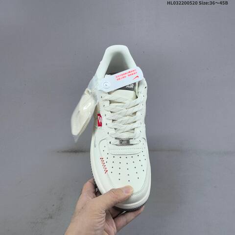 Nike Air Force 1 Low Off White Grey Red EU 36-45 Sneaker - Unisex (BS-60250)