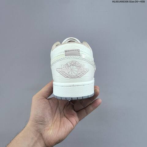 Air Jordan 1 Low Soft Pearl WMNS AIR JORDAN 1 Aj1 Lifestyle (BS-66614)