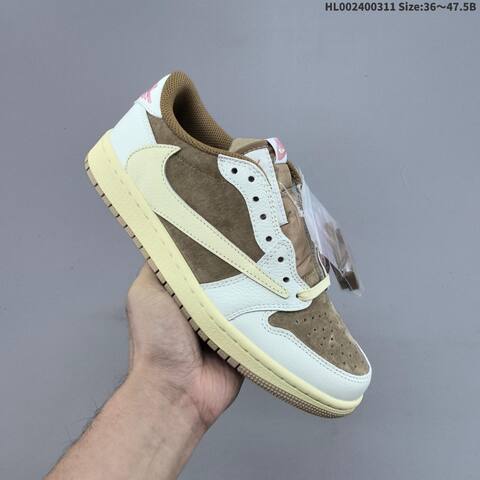 Travis Scott x Air Jordan 1 Low AIR JORDAN 1 Aj1 Lifestyle (BS-66567)