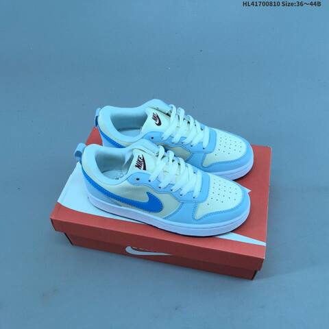 Nike Court Borough Low 2 GS White Black Red EU 36-44 Skate Shoe - Unisex (BS-59890)