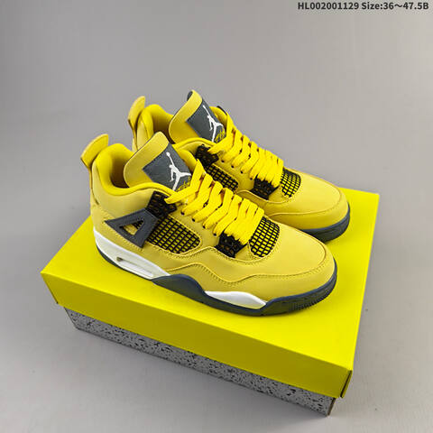 Air Jordan 4 Retro Tour Yellow AIR JORDAN 4 Aj4 4 2006 Jorda Lifestyle (BS-67614)