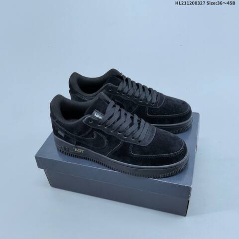Nike Air Force 1 07 Black Gold EU 36-45 Sneaker - Unisex (BS-61102)