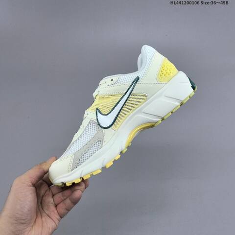 Nike Zoom Vomero 5 White Pale Yellow Dark Green EU 36-45 Running Shoe - Unisex (BS-62189)