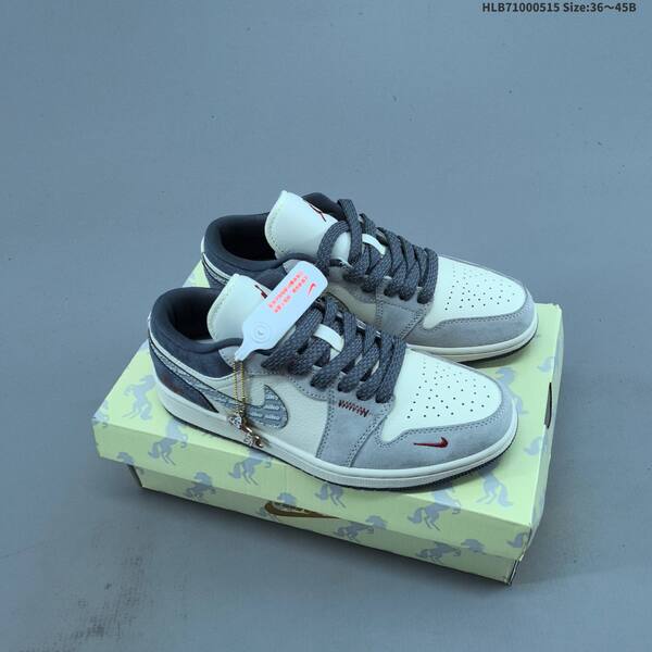Nike Air Jordan 1 Low white/gray/red/gold/brown EU 36-45 basketball