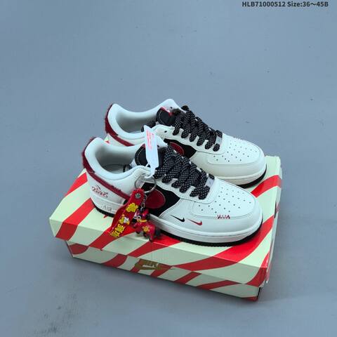 Nike Air Force 1 07 Low Year Of The Horse 2026 Sail Burgundy Gold Khaki Brown Red EU 36-45 Sneaker - Unisex (BS-60378)