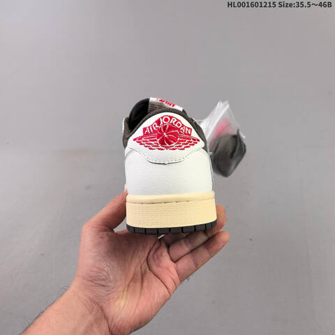 Travis Scott x Air Jordan 1 Low Reverse Mocha 3 0 AIR JORDAN 1 Aj1 Lifestyle (BS-67428)