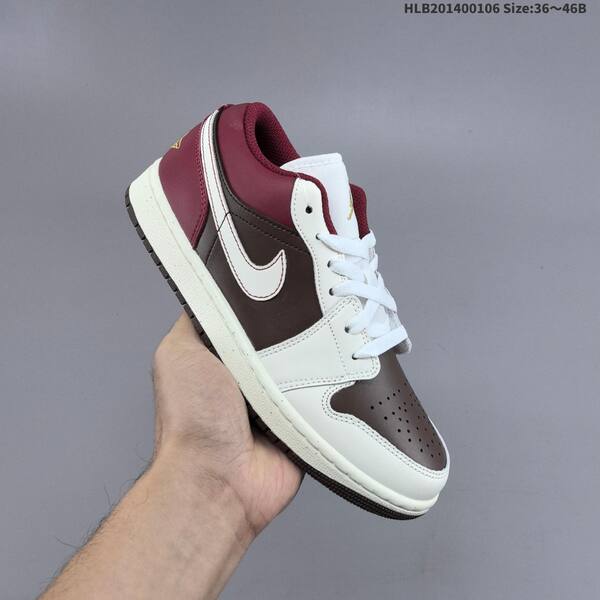 Jordan Air Jordan 1 Low OG white/brown/burgundy EU 36-46 basketball