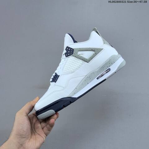 Air Jordan 4 Retro Midnight Navy AIR JORDAN 4 Aj4 Lifestyle (BS-66484)