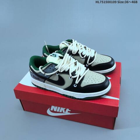 Nike Dunk Low Off White Brown EU 36-46 Skate Shoe - Unisex (BS-62102)