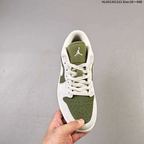 Air Jordan 1 Low Medium Olive AIR JORDAN 1 Aj1 Lifestyle (BS-67476)