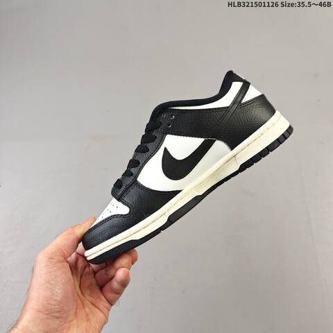 Nike Dunk Low Black White Sail EU 35 5-46 Skate Shoe - Unisex (BS-63037)