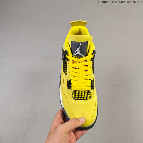 Air Jordan 4 Retro Tour Yellow AIR JORDAN 4 Aj4 4 2006 Jorda Lifestyle (BS-67614)