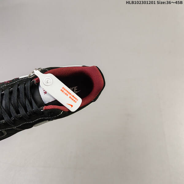 Nike Air Force 1 07 black white red EU 36-45 sneaker