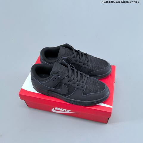 Nike SB Dunk Low Light Pink Black White EU 36-41 Skate Shoe - Unisex (BS-60034)