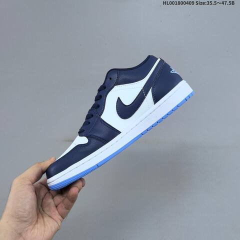 Air Jordan 1 Low Midnight Navy University Blue AIR JORDAN 1 Aj1 Lifestyle (BS-66279)