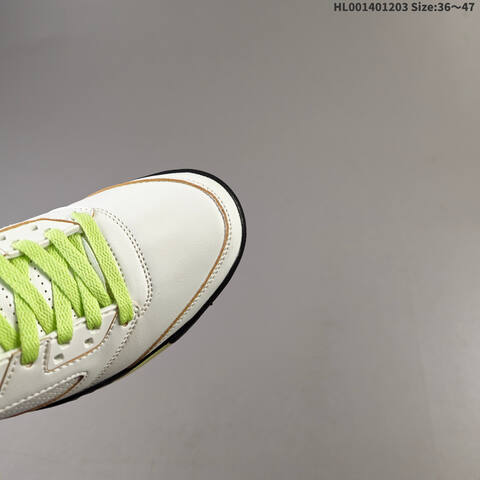 Air Jordan 5 Retro Luminous Green And Sail AIR JORDAN 5 Aj5 Lifestyle (BS-67559)