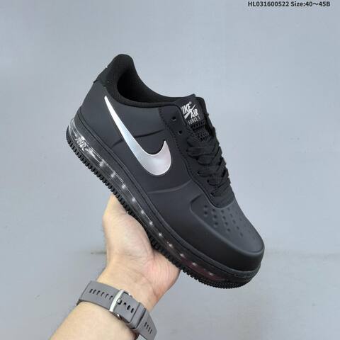 Nike Air Force 1 Posite Fl Max Black White Silver Clear EU 40-45 Sneaker - Men's (BS-60219)