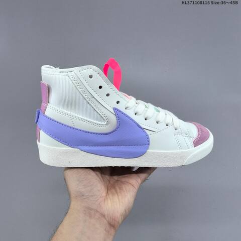 Nike Blazer Mid 77 Jumbo White Black Yellow EU 36-45 Skate Shoe - Unisex (BS-61982)