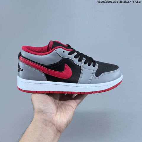 Air Jordan 1 Low Red Cement AIR JORDAN 1 Aj1 Lifestyle (BS-66837)