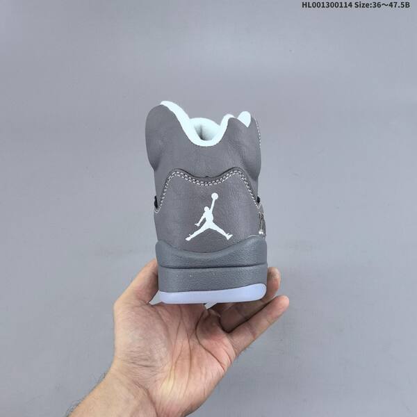 Jordan Air Jordan 5 Retro Wolf Grey / White 36~47.5B basketball