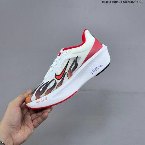 Nike Zoom Fly 6 Black White Grey Red EU 36-46 Running Shoe - Unisex (BS-60554)