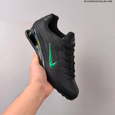 Nike Shox Z IM6051-001 Black Green Iridescent EU 36-46 Running Shoe - Unisex (BS-62637)