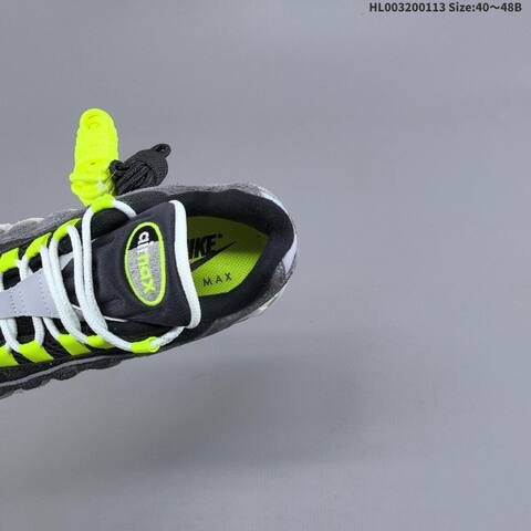 Nike Air Max 95 Big Bubble OG Reverse Neon Dark Grey Light Grey Neon Yellow White Black EU 40-48 Running Shoe - Men's (BS-62015)