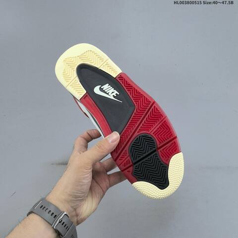 Nigel Sylvester x Air Jordan 4 Sail Cinnabar AIR JORDAN 4 Aj4 Lifestyle (BS-60316)