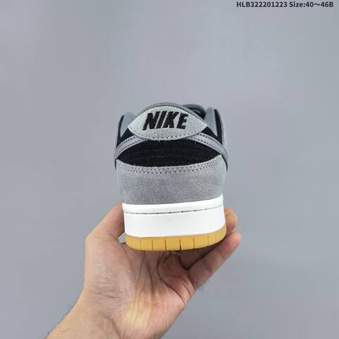 Nike Dunk SB Low Pro Black Grey White Gum EU 40-46 Skate Shoe - Men's (BS-62506)