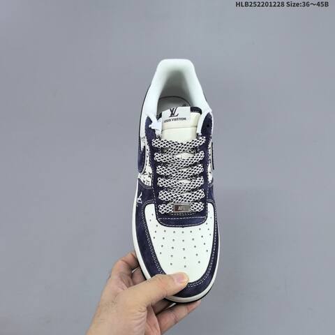 Nike Air Force 1 07 LV8 White Navy Red Black EU 36-45 Sneaker - Unisex (BS-62377)