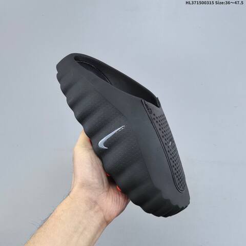 Nike Mind 001 Recovery Slide Black Grey Orange EU 36-47 5 Slides - Unisex (BS-61298)