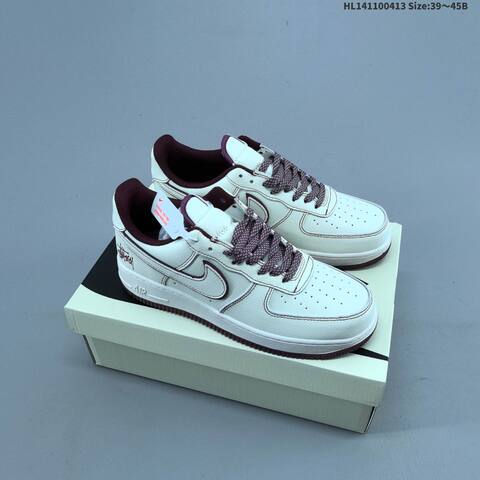 Nike Air Force 1 07 Stussy Off White Black Navy Blue EU 39-45 Sneaker - Unisex (BS-60759)
