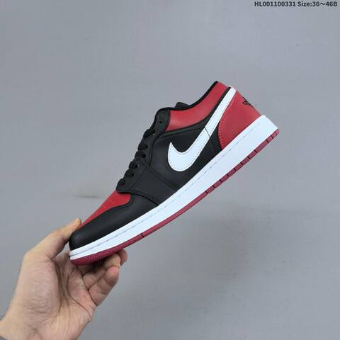 Air Jordan 1 Low Alternate Bred Toe AIR JORDAN 1 Aj1 Lifestyle (BS-66383)