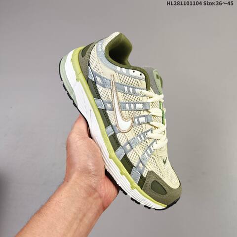 Nike P-6000 Beige Olive Green Grey White EU 36-45 Running Shoe - Unisex (BS-63886)