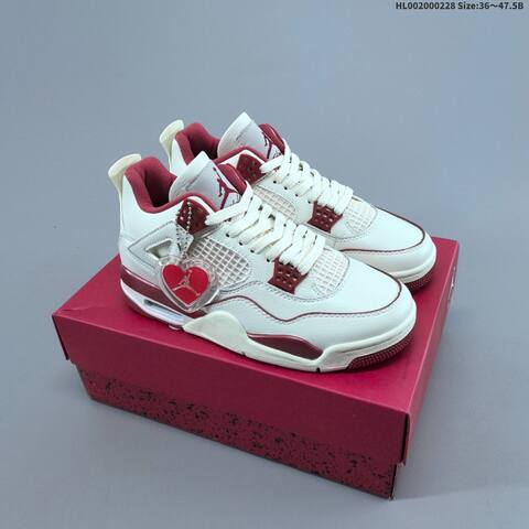 Air Jordan 4 Retro Sierra Red WMNS AIR JORDAN 4 Aj4 Lifestyle (BS-66662)