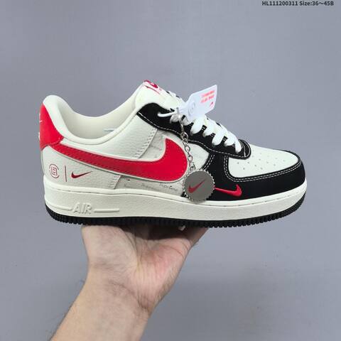Nike Air Force 1 07 Off White Black Navy Blue EU 36 45 Sneaker EU 36-45 - Unisex (BS-61375)