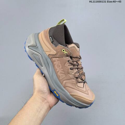 HOKA Kaha 3 Low GTX Black Grey Orange Blue EU 40-45 Trail Shoe Trail Running Sneakers - Men's (BS-69393)