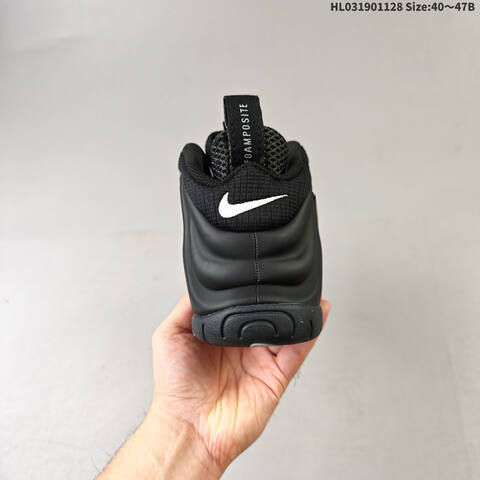 Nike Air Foamposite One Black Dark Grey White EU 40-47 Basketball Shoe - Men's (BS-62996)