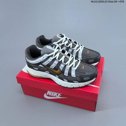 Nike P-6000 Dark Grey Silver Gold White EU 36-47 Running Shoe - Unisex (BS-61971)