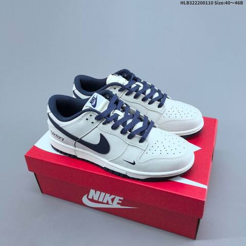 Nike Dunk Low Light Off White Navy Blue EU 40 46 Skate Shoe EU 40-46 - Men's (BS-62086)