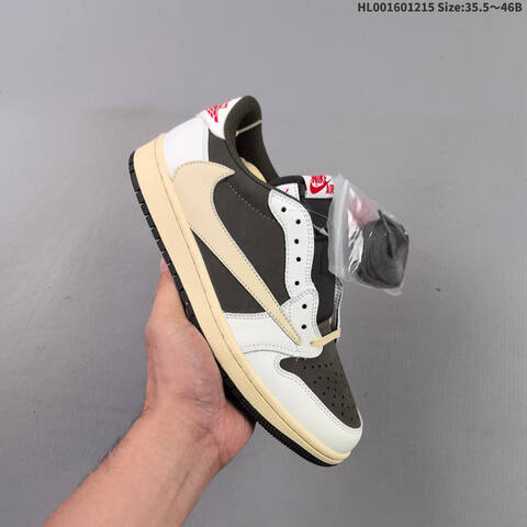 Travis Scott x Air Jordan 1 Low Reverse Mocha 3 0 AIR JORDAN 1 Aj1 Lifestyle (BS-67428)